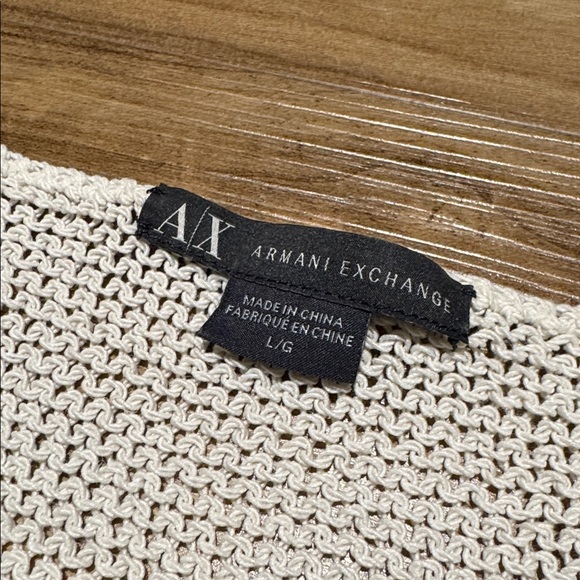 Armani Exchange Off-White Knit Tank Top with crystal embellishments - Picture 3 of 4